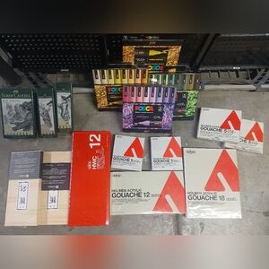 Art Supply BUNDLE posca, Holbein, Winsor, Faber Castell